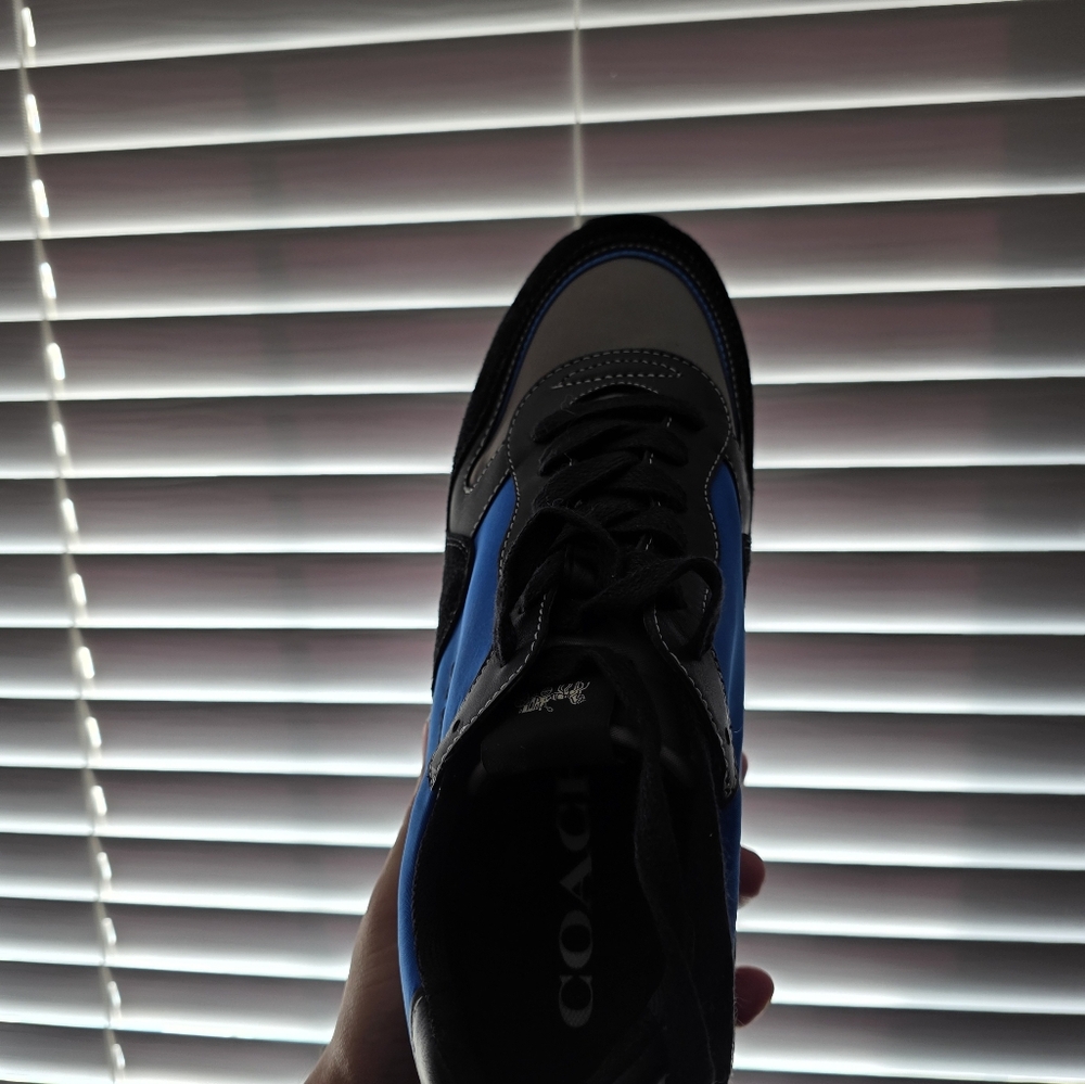 Coach Men's Black and Blue Sneakers - Picture 2 of 4
